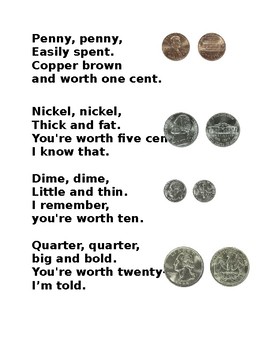 Preview of Money Poem