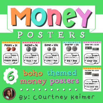 Preview of Money Posters {Boho Theme}