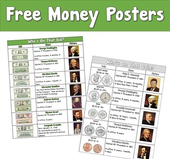 Preview of Free Money Posters