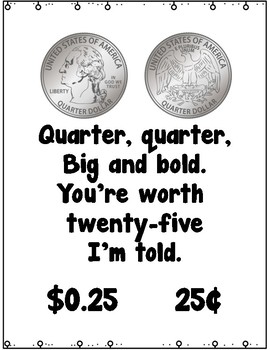 Coin Poem Posters and Number Word Freebie by Surfin' Through Second