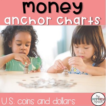 Preview of Money Posters and Worksheet for U.S. currency | full color or black & white