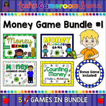 Preview of Money Powerpoint Game Bundle