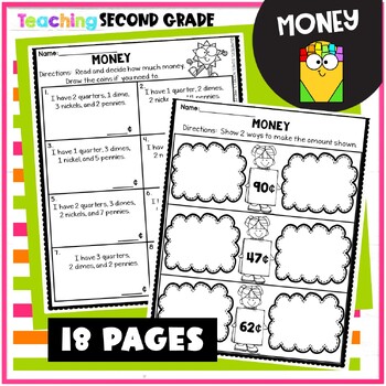 Money Activities by Teaching Second Grade | Teachers Pay Teachers