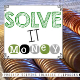 Money Word Problems Flip Books: Making Change & Calculating Costs