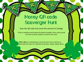 Preview of Money QR Code Scavenger Hunt