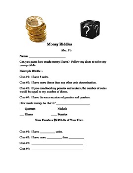 Preview of Money Riddle