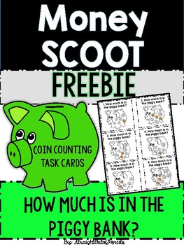 Preview of Money SCOOT - Counting Coins Task Cards FREEBIE