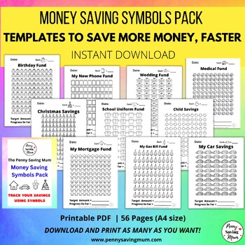 Preview of Money Saving Symbols Template Bundle