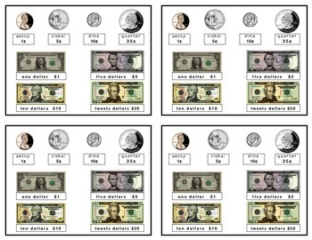 Preview of Money Sheets (4 per page)