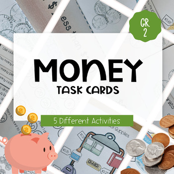 Preview of Money Task Cards -- 2.MD.C.8