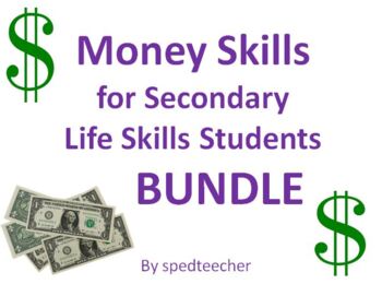 Preview of Money Skills For Secondary Life Skills Students Bundle