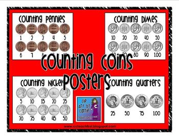 Preview of Money Skip Counting Posters