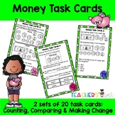 Money Task Cards: Counting, Comparing and Making Change