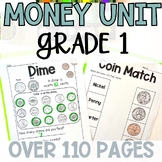 Identifying coins and value, counting like coins, adding c