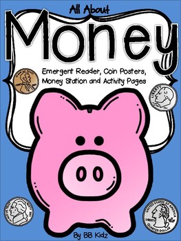 Preview of Money Unit for Kindergarten {Reader, Station, Posters and Activities}