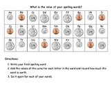 Money Value of Spelling Words