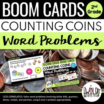 Preview of Money Word Problems BOOM Cards
