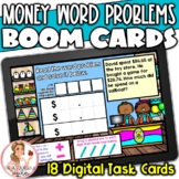 Money Word Problems BOOM Cards | Digital Task Cards