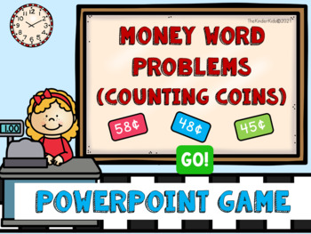 Preview of Money Word Problems (Counting Coins) PowerPoint Game