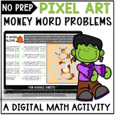 Money Word Problems Digital Resource | Halloween Math Acti