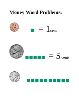 Preview of Money Word Problems, Multi-VE, Special Education (ESE)