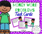 Money Word Problems Task Cards - 3rd Grade
