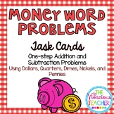 Money Word Problems ~ Addition and Subtraction Task Cards/