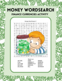Money Word Search Finance Currencies Literacy Activity - M
