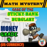 Money Worksheets: 4th Grade Math Mystery (US Currency)