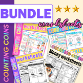 Money Worksheets Coin Counting | Identify and Count US Coi
