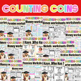 Money Worksheets Coin Counting | Identify and Count US Coi