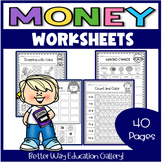 Money Worksheets Counting Coins Activities: 1st Grade 2nd 
