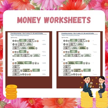 Preview of Money Worksheets: Grade 3