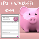 Money and Decimals Duo - Math Assessment and Worksheet