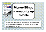 Money bingo- amounts up to 50c