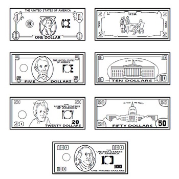 Money fonts - Coins & Bills by JustUsTeachers | Teachers Pay Teachers