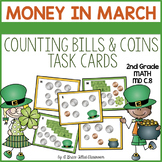 Counting Money: Bills and Coins Task Cards (March Theme)