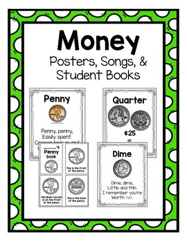 Preview of Money mini-books and songs