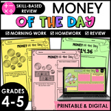 Money of the Day Math Review with Digital