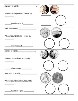 Preview of Money/Coin Flip Chart