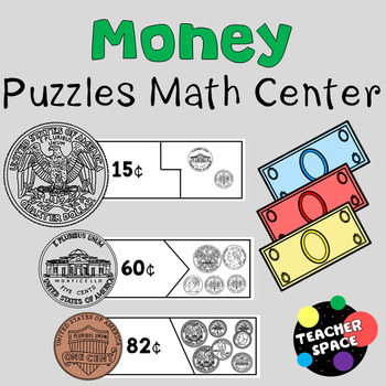 Preview of Money Puzzles Math Center