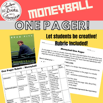 Preview of Moneyball Film / Movie One Pager and Rubric