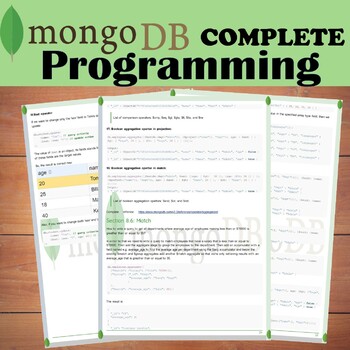 Preview of MongoDB programming complete Curriculum