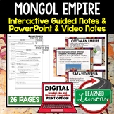 Mongol Empire Guided Notes and PowerPoints, Interactive No