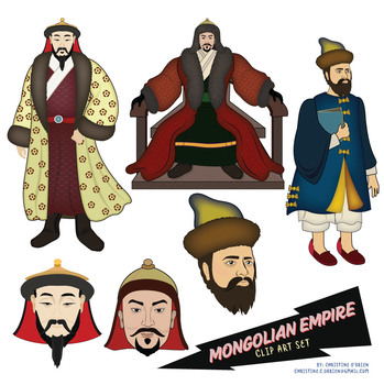 Preview of Mongolian Empire Clip Art Set