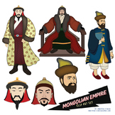 Mongolian Empire Clip Art Set