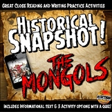 Mongols or Yuan Dynasty Historical Snapshot Close Reading 