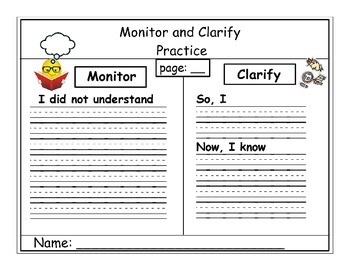 monitor and clarify definition