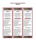 Monitoring Comprehension Reading Comprehension Strategy Bookmark