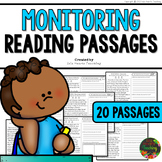 Monitoring Reading Passages Worksheets (Comprehension Skil